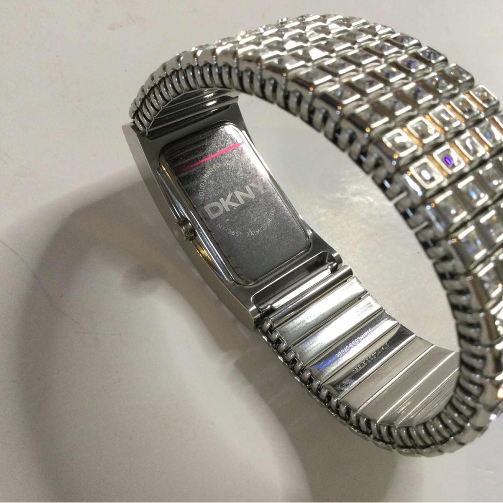 Silver Rectangular Face Watch - image 5